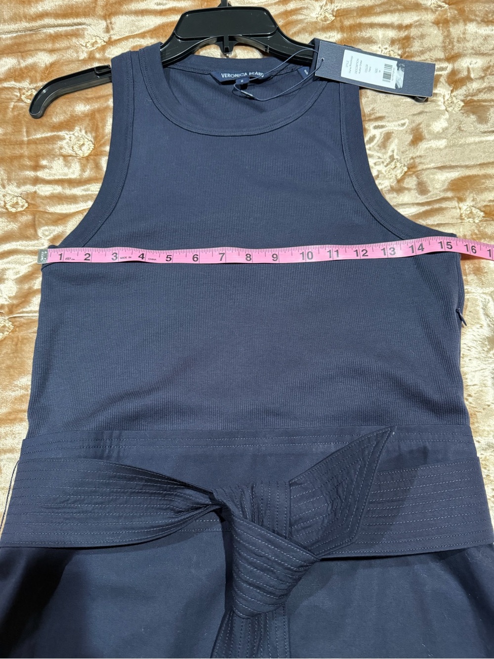 Veronica Beard Austyn Belted Sleeveless Dress - Picture 10 of 11